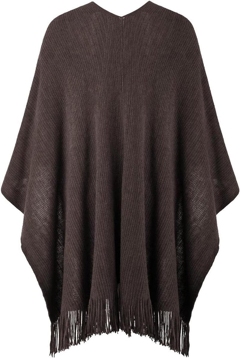 Ferand Shawl Wraps for Women, Cozy Lightweight Poncho Cape with Pockets, Warm for Fall Winter Travel - Image 2